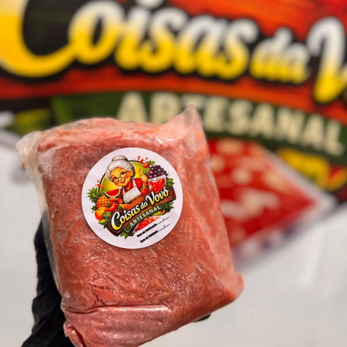 Polpa de goiaba — Coisas da Vovó Artesanal — embalagem da Coisas da Vovó Artesanal